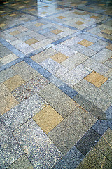 Image showing in   thailand  asia  bangkok abstract pavement cross stone 