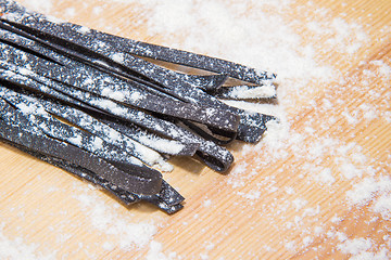 Image showing black pasta