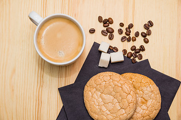 Image showing cookies and coffee