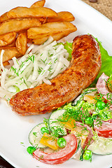 Image showing Roasted sausage