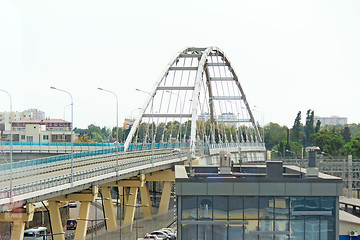 Image showing Convenient bridge to traffic of vehicles.