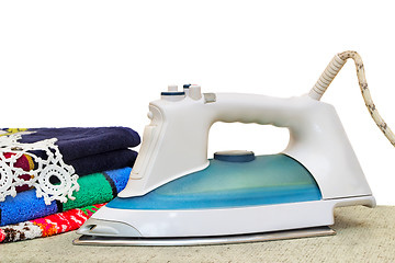 Image showing Electric iron on a white background.