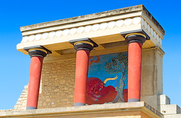 Image showing Knossos Palace of king Minos, Crete, Greece.