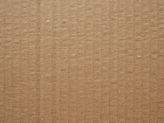 Image showing Brown corrugated cardboard background