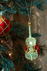 Image showing Violin Christmas Ornament