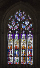 Image showing Stained-glass window in Seville cathedral, Spain