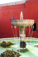 Image showing Santa Catalina fountain in Arequipa monastery