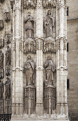 Image showing Detail of doorway of Seville cathedral