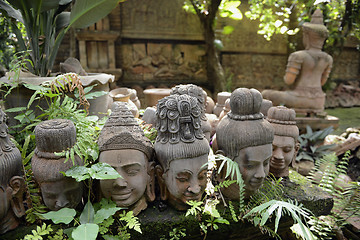 Image showing ASIA THAILAND CHIANG MAI WAT PHAN TAO