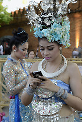 Image showing ASIA THAILAND CHIANG MAI WAT PHAN TAO