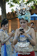 Image showing ASIA THAILAND CHIANG MAI WAT PHAN TAO