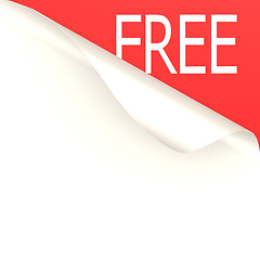 Image showing Free word with white paper