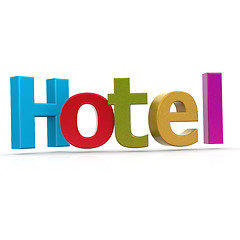 Image showing Hotel word