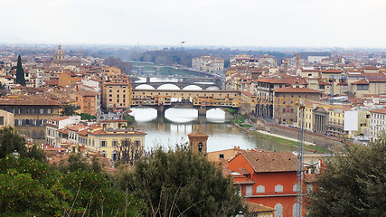 Image showing Beautiful view of bridge Ponte Vecchio, Florence 