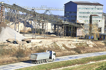 Image showing Sand proccessing plant 