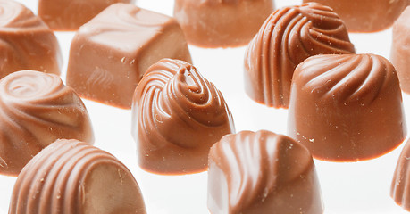 Image showing Chocolate sweets close up