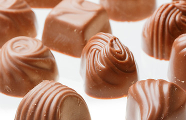 Image showing Chocolate sweets close up