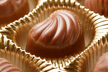 Image showing Chocolate sweets close up