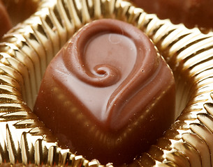 Image showing Chocolate sweets close up