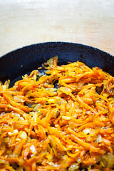 Image showing roasted carrots and onions