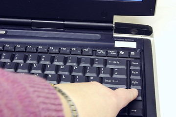 Image showing laptop keyboard and screen