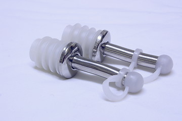 Image showing bottle pourers