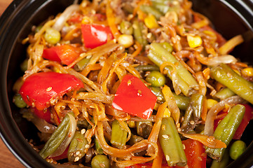 Image showing warm vegetable salad