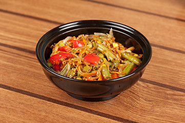 Image showing warm vegetable salad