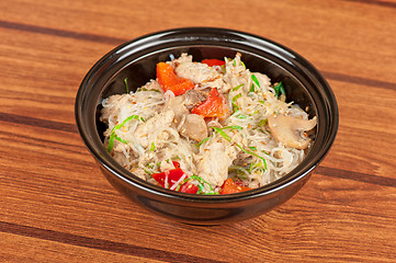 Image showing noodles with chicken