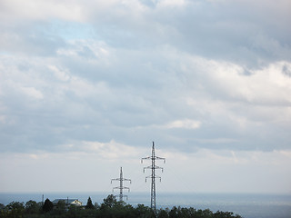 Image showing high-voltage line