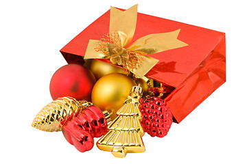 Image showing Christmas tree decorations