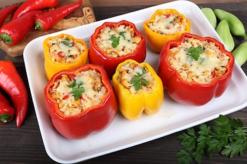 Image showing Stuffed peppers