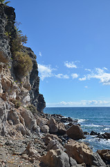 Image showing Wild and rocky coast 