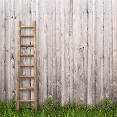 Image showing wooden wall background