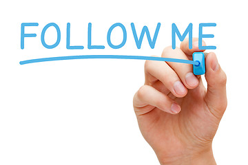 Image showing Follow Me Blue Marker