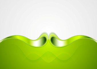 Image showing Abstract smooth bright wave background