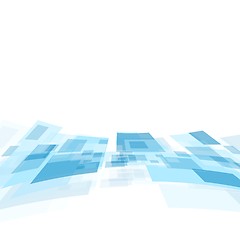 Image showing Shiny motion tech vector background