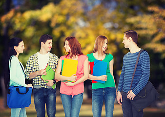 Image showing group of smiling students standing