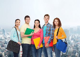 Image showing group of smiling teenagers