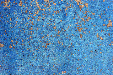 Image showing Peeling Blue Paint