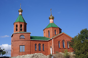 Image showing Red brick church