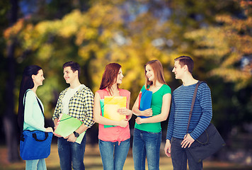 Image showing group of smiling students standing