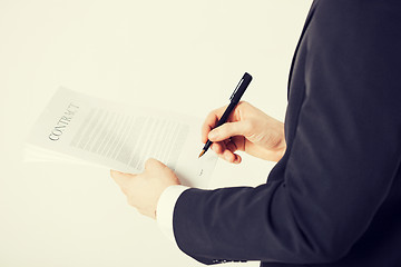 Image showing man with contract