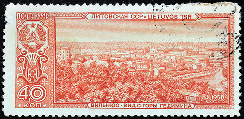 Image showing Vilnius Stamp