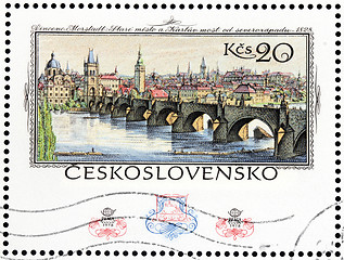 Image showing Charles Bridge Stamp
