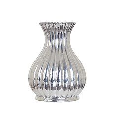 Image showing Silver vase isolated