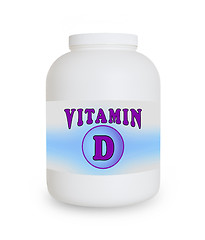 Image showing Vitamin D container