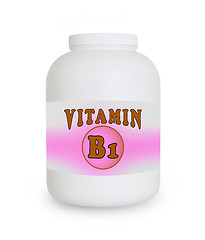 Image showing Vitamin B1 container