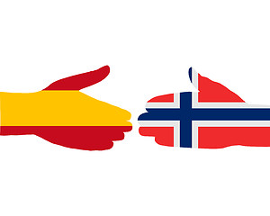 Image showing International handshake