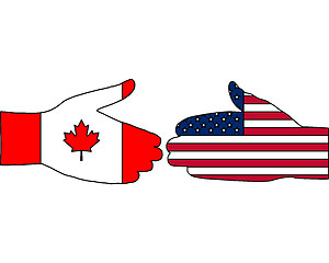 Image showing International handshake